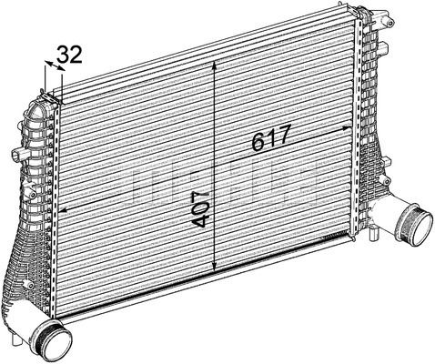 MAHLE Kompressoriõhu radiaator CI 207 000P