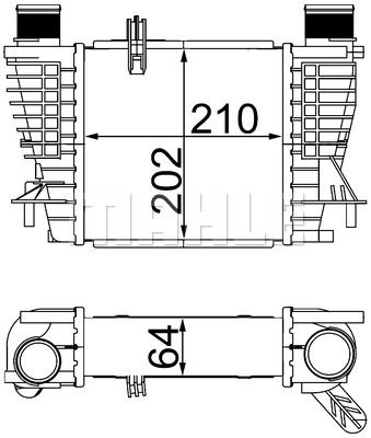 MAHLE Kompressoriõhu radiaator CI 264 000S