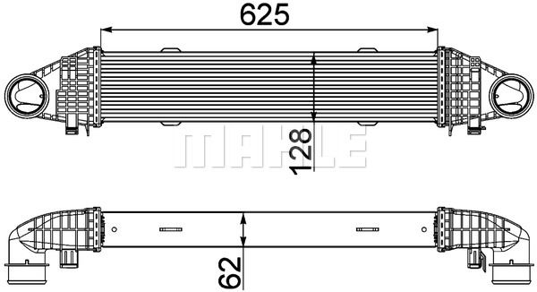 MAHLE Интеркулер CI 358 000P