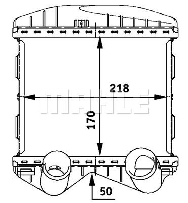 MAHLE Интеркулер CI 46 000P