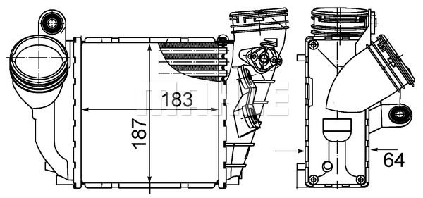 MAHLE Интеркулер CI 485 000S