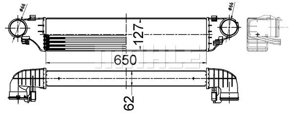 MAHLE Kompressoriõhu radiaator CI 505 000S