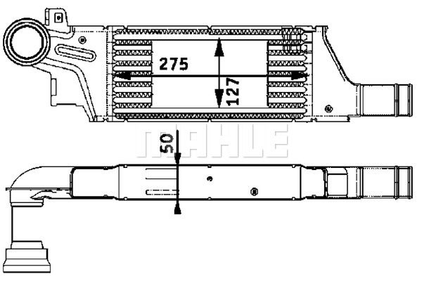 MAHLE Kompressoriõhu radiaator CI 61 000P