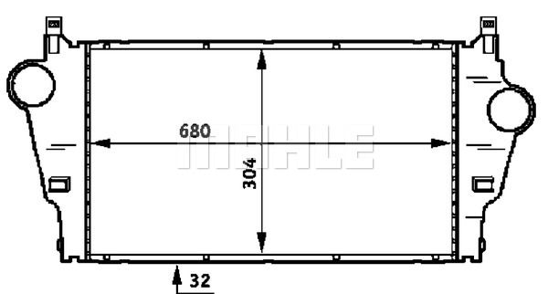 MAHLE Интеркулер CI 62 000P