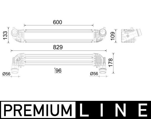 MAHLE Kompressoriõhu radiaator CI 638 000P