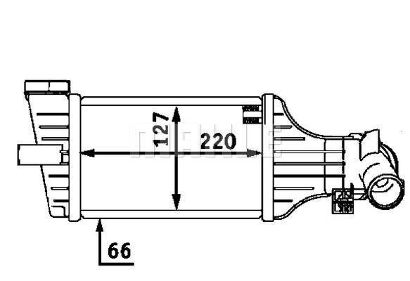 MAHLE Kompressoriõhu radiaator CI 71 000P