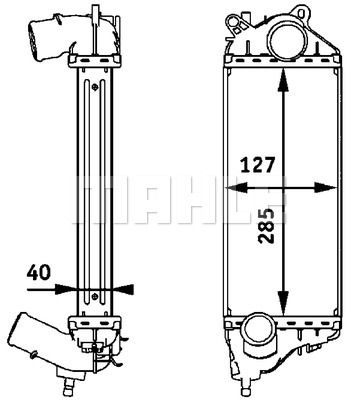 MAHLE Kompressoriõhu radiaator CI 74 000P