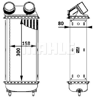MAHLE Kompressoriõhu radiaator CI 86 000P