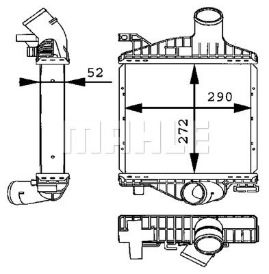 MAHLE Kompressoriõhu radiaator CI 88 000P