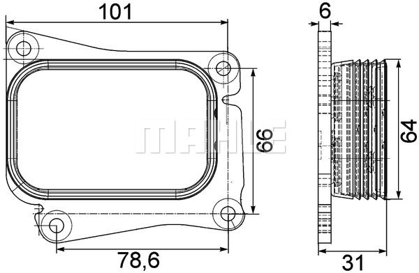 MAHLE Õliradiaator,mootoriõli CLC 111 000P