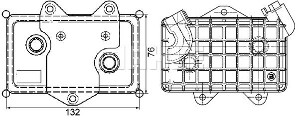 MAHLE Õliradiaator,mootoriõli CLC 36 000P