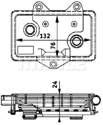 MAHLE Õliradiaator,mootoriõli CLC 37 000P