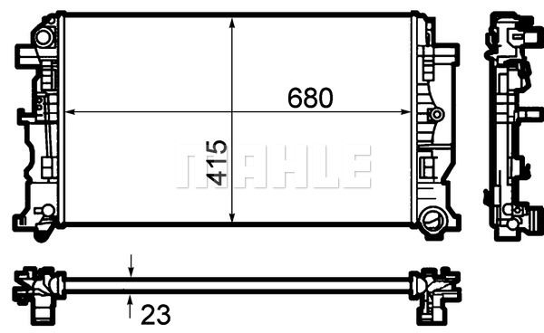 MAHLE Radiaator,mootorijahutus CR 1710 000P