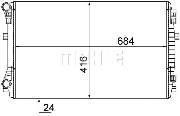 MAHLE Radiaator,mootorijahutus CR 2054 001S