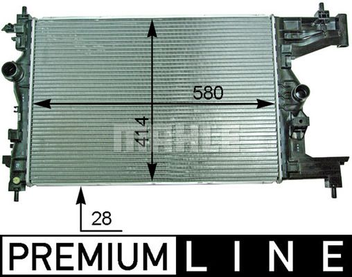 MAHLE Radiaator,mootorijahutus CR 2114 000P