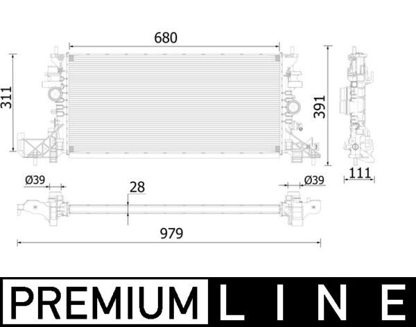 MAHLE Radiaator,mootorijahutus CR 2251 000P