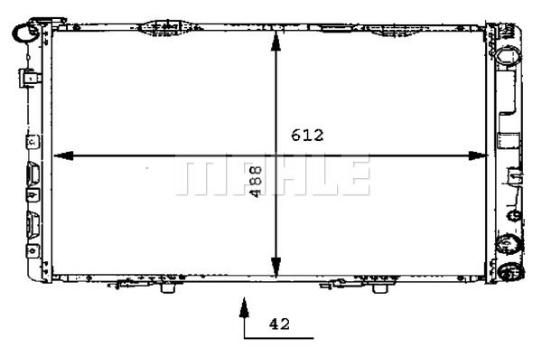 MAHLE Radiaator,mootorijahutus CR 283 000P