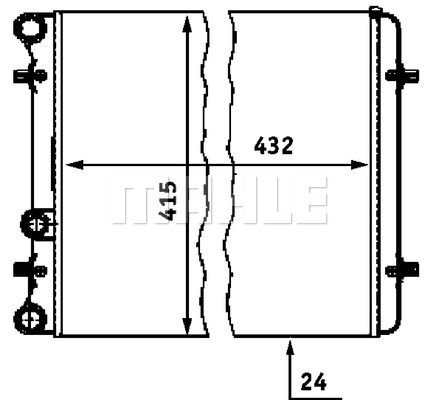 MAHLE Radiaator,mootorijahutus CR 367 000P