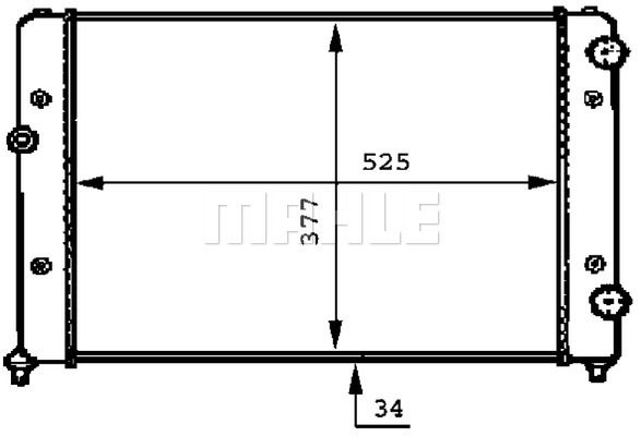 MAHLE Радиатор, охлаждение двигателя CR 507 000P