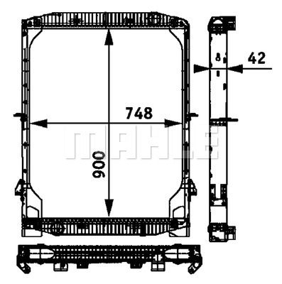 MAHLE Radiaator,mootorijahutus CR 706 000P