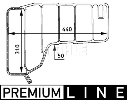 MAHLE Компенсационный бак, охлаждающая жидкость CRT 38 000P