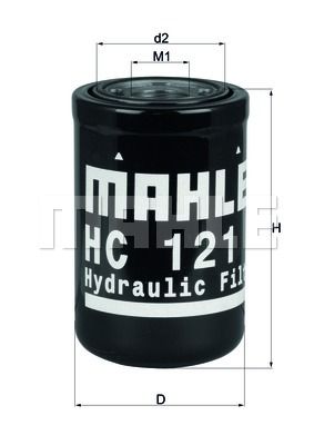 MAHLE Hüdraulikafilter,automaatkäigukast HC 121