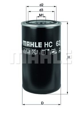 MAHLE Hüdraulikafilter,automaatkäigukast HC 62