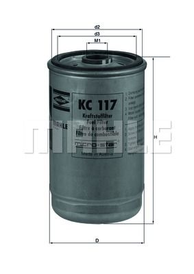 MAHLE Kütusefilter KC 117