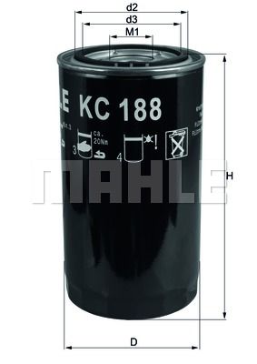 MAHLE Kütusefilter KC 188