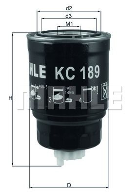 MAHLE Kütusefilter KC 189