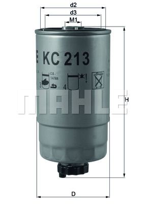 MAHLE Kütusefilter KC 213