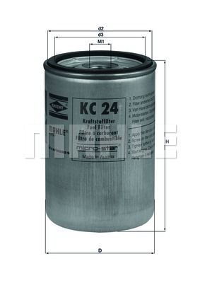 MAHLE Kütusefilter KC 24