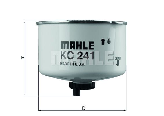 MAHLE Топливный фильтр KC 241D