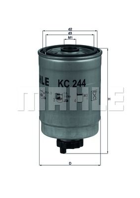 MAHLE Kütusefilter KC 244