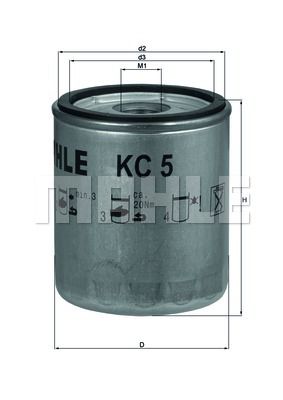 MAHLE Kütusefilter KC 5