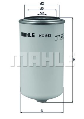 MAHLE Топливный фильтр KC 543