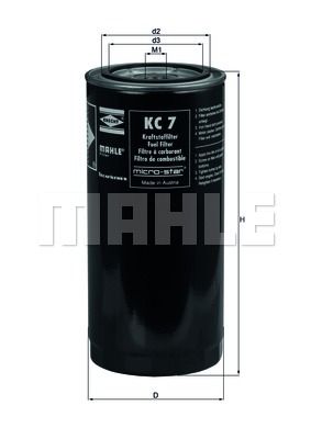 MAHLE Kütusefilter KC 7