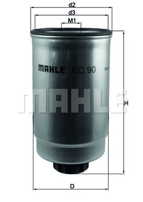 MAHLE Kütusefilter KC 90