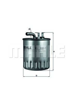 MAHLE Топливный фильтр KL 100/1