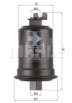 MAHLE Топливный фильтр KL 132