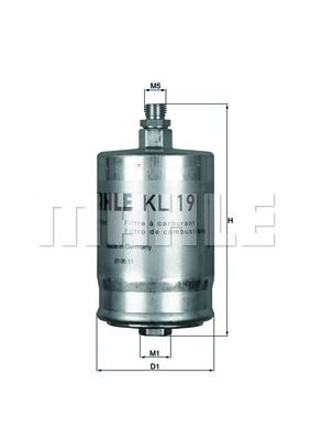 MAHLE Kütusefilter KL 19