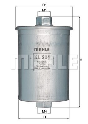 MAHLE Kütusefilter KL 204