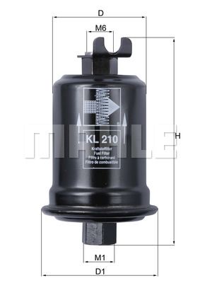 MAHLE Топливный фильтр KL 210