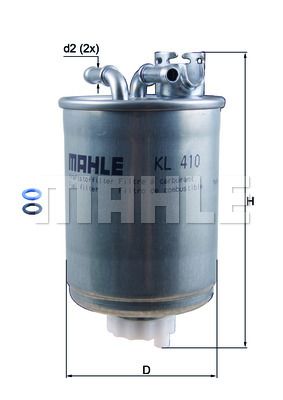 MAHLE Kütusefilter KL 410D