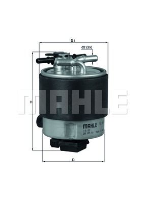 MAHLE Топливный фильтр KL 440/19