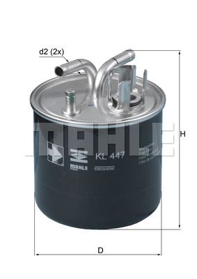 MAHLE Топливный фильтр KL 447