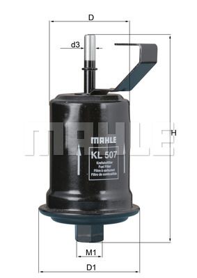 MAHLE Kütusefilter KL 507