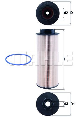 MAHLE Kütusefilter KX 262D