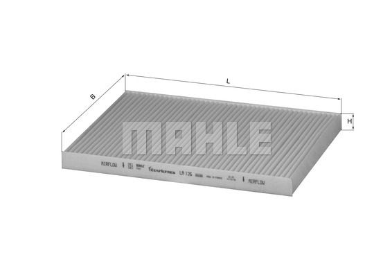 MAHLE Filter,salongiõhk LA 126