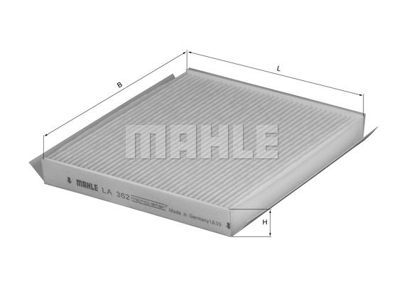 MAHLE Filter,salongiõhk LA 362